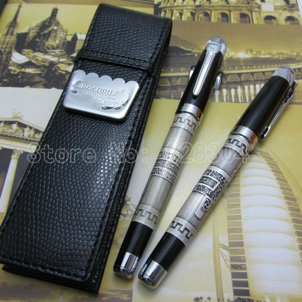 jinhao high-quality classic ancient bronze tripod, and black high-grade medium nib roller pen holster ballpoint pens, Blue;orange
jinhao high-quality classic ancient bronze tripod, and black high-grade medium nib roller pen holster ballpoint pens, Blue;orange