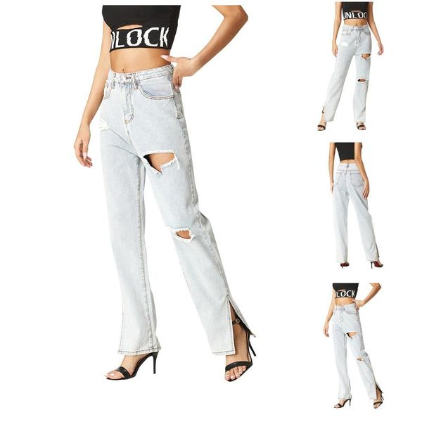 women's jeans womens comfy streetwear summer elastic waist pockets casual bull-puncher knickers harajuku straight pants clothes, Blue
women's jeans womens comfy streetwear summer elastic waist pockets casual bull-puncher knickers harajuku straight pants clothes, Blue