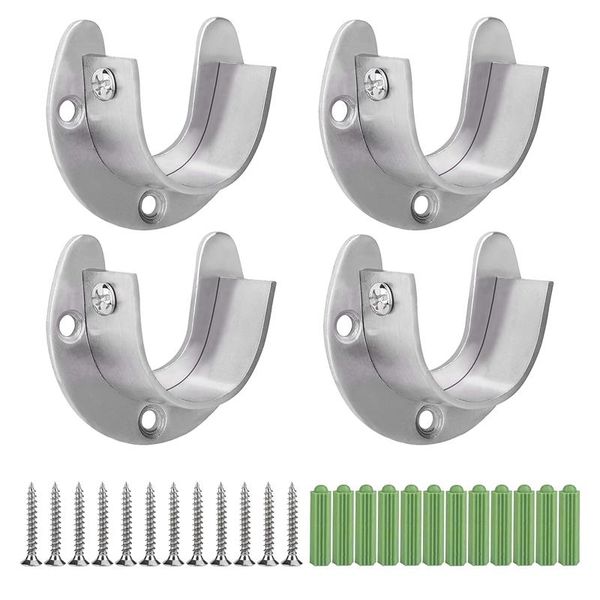hangers & racks 4 pcs stainless steel hanging rod bracket u shaped curtain bracket, heavy duty round tube sockets with screws (25mm)
hangers & racks 4 pcs stainless steel hanging rod bracket u shaped curtain bracket, heavy duty round tube sockets with screws (25mm)