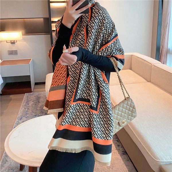 2021 autumn and winter korean imitation cashmere fashion letter pattern decorative warm student scarf large shawl, Blue;gray
2021 autumn and winter korean imitation cashmere fashion letter pattern decorative warm student scarf large shawl, Blue;gray