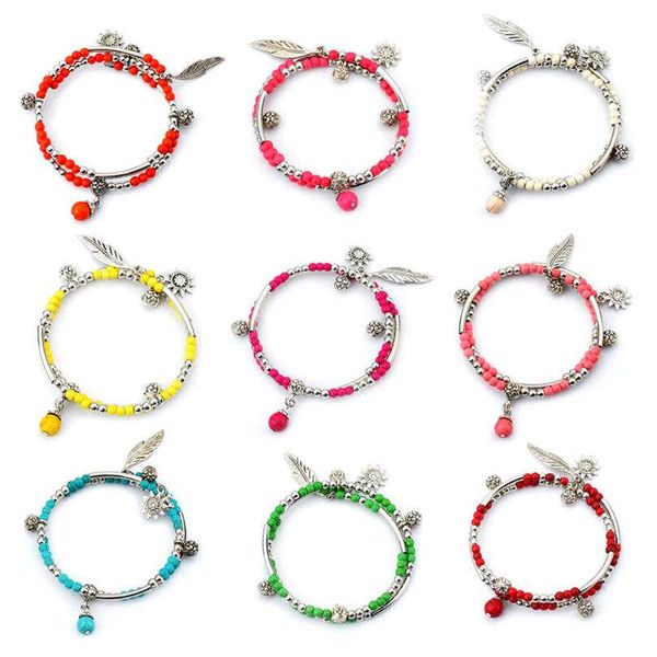 multicolor multi-layer round beads tibetan silver turquoise charm bracelets dymtqb050 fashion gift national style women men's diy brace, Golden;silver
multicolor multi-layer round beads tibetan silver turquoise charm bracelets dymtqb050 fashion gift national style women men's diy brace, Golden;silver