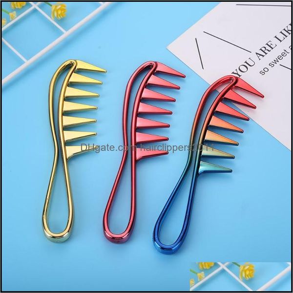 hair brushes care & styling tools products 1pc curly wide tooth plastic comb anti static women portable der salon electroplated mas drop del, Silver
hair brushes care & styling tools products 1pc curly wide tooth plastic comb anti static women portable der salon electroplated mas drop del, Silver