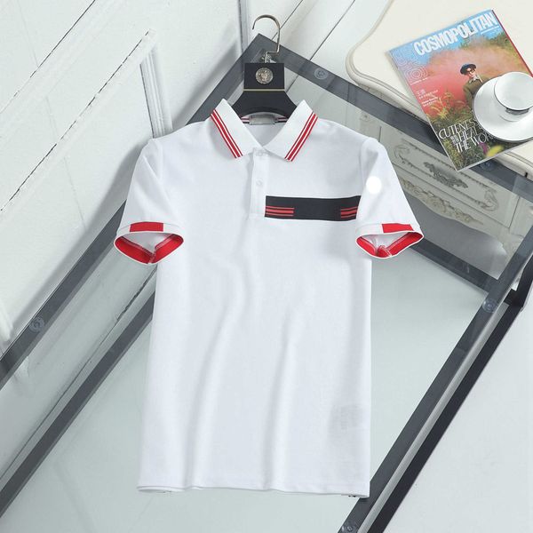 designer monclair mens polos luxury stripe letter printed men s polo tshirts fashion double bead brand boutique solid color short tees, White;black
designer monclair mens polos luxury stripe letter printed men s polo tshirts fashion double bead brand boutique solid color short tees, White;black
