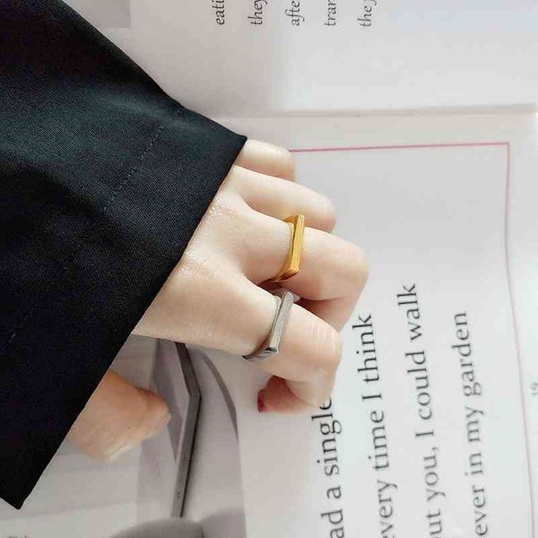 korean style simple geometry convex face rectangular women's s925 ring opening, Black
korean style simple geometry convex face rectangular women's s925 ring opening, Black