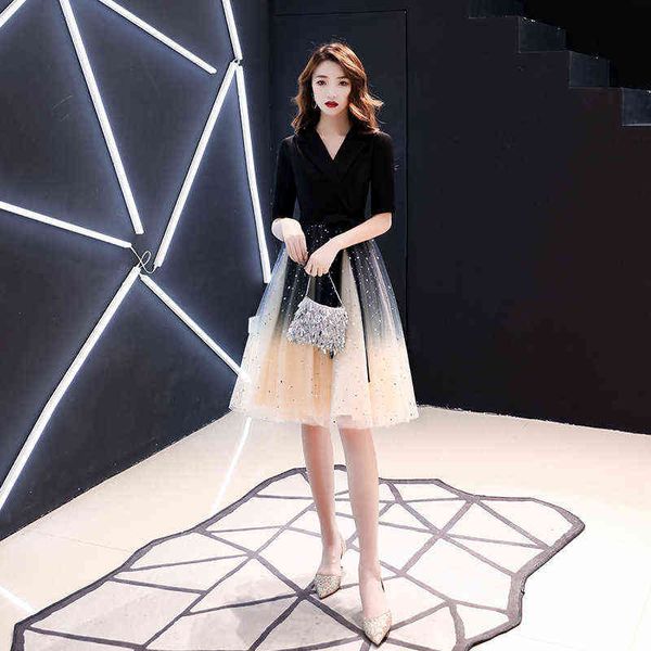luxury prom dresses banquet autumn 2021 slim sequin star sky medium length celebrity suit collar evening, Black
luxury prom dresses banquet autumn 2021 slim sequin star sky medium length celebrity suit collar evening, Black
