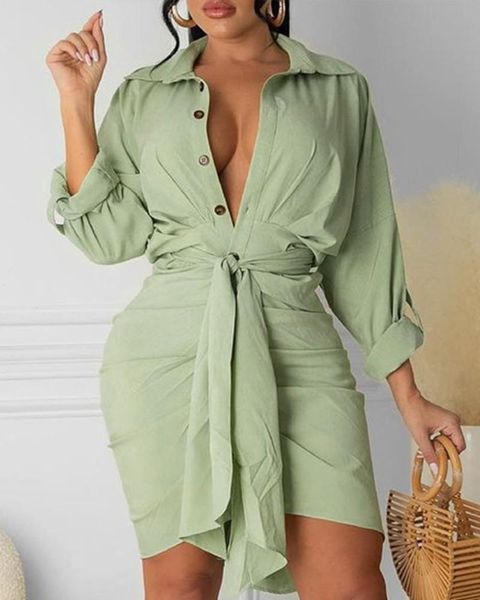 casual dresses blouse dress women's fashion button design lace up details long sleeve shirt 2021 fall wear, Black;gray
casual dresses blouse dress women's fashion button design lace up details long sleeve shirt 2021 fall wear, Black;gray
