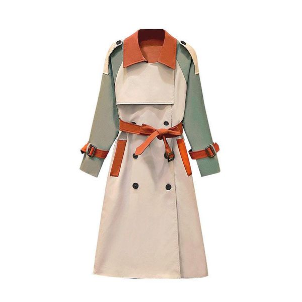 women's trench coats 2021 spring autumn coat women outerwear fashion plus size korean loose and thin mid-length windbreaker, Tan;black
women's trench coats 2021 spring autumn coat women outerwear fashion plus size korean loose and thin mid-length windbreaker, Tan;black