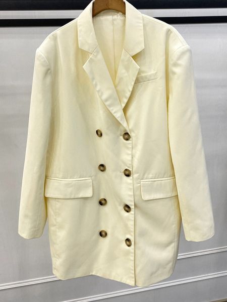 suit double breasted jacket women mid-length loose long sleeve solid color notched sashes female coat with pockets autumn and winter, White;black
suit double breasted jacket women mid-length loose long sleeve solid color notched sashes female coat with pockets autumn and winter, White;black