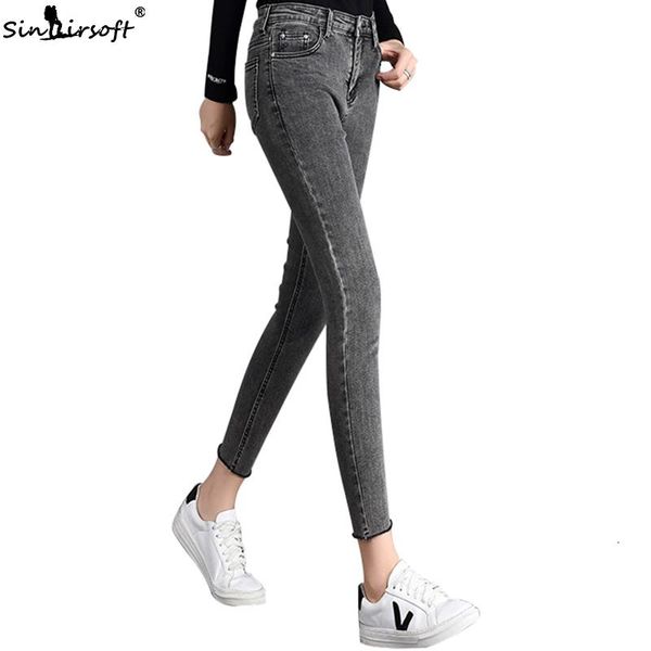 women's jeans autumn elastic thin skinny high waist smoke gray feet women fashion trend casual wild denim trousers womsn, Blue
women's jeans autumn elastic thin skinny high waist smoke gray feet women fashion trend casual wild denim trousers womsn, Blue