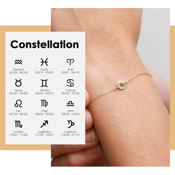 link, chain jujie custom engraved zodiac braclets for women 316l stainless steel bracelet gold color accessories jewelry, Black
link, chain jujie custom engraved zodiac braclets for women 316l stainless steel bracelet gold color accessories jewelry, Black