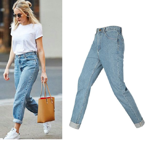 women's jeans ankle-length pants jean woman mom jeans for women casual loose high waist push up large size ladies denim trousers 6pcc, Blue
women's jeans ankle-length pants jean woman mom jeans for women casual loose high waist push up large size ladies denim trousers 6pcc, Blue
