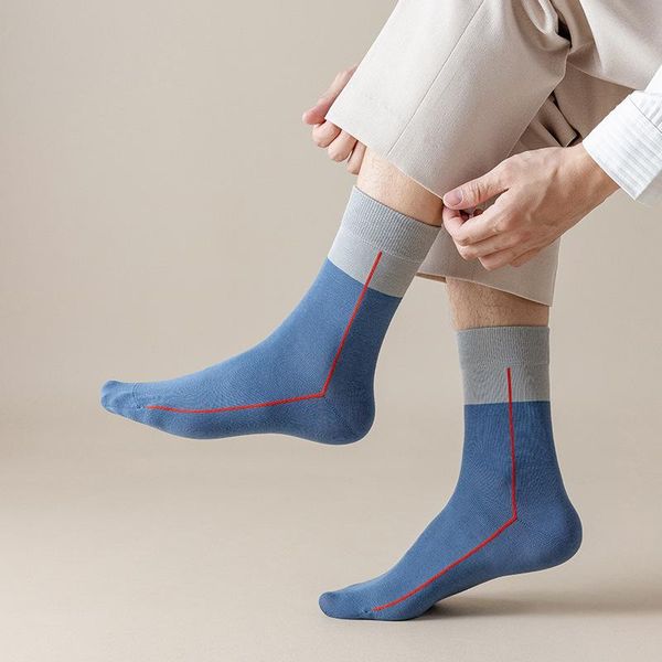 men's socks color patchwork side stripe print designer combed cotton quarter crew men for autumn winter, Black
men's socks color patchwork side stripe print designer combed cotton quarter crew men for autumn winter, Black