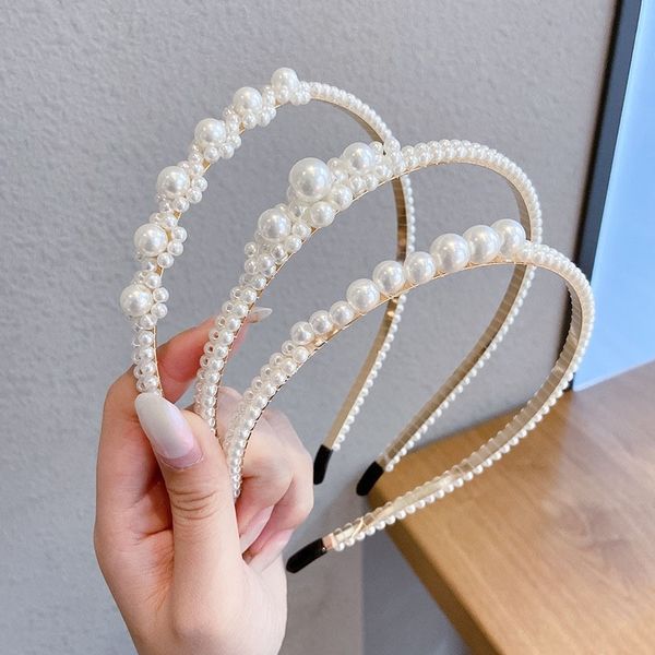 wps wang hongsen's simple pearl pearl hair hairband is versatile for women to go out with super fairy fairy headbands korean headband, Silver
wps wang hongsen's simple pearl pearl hair hairband is versatile for women to go out with super fairy fairy headbands korean headband, Silver