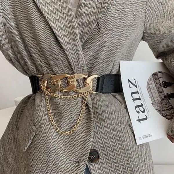 belts women golded thick chain belt leather metal waistband pu cummerbunds dress coat sweater lady designer, Black;brown
belts women golded thick chain belt leather metal waistband pu cummerbunds dress coat sweater lady designer, Black;brown