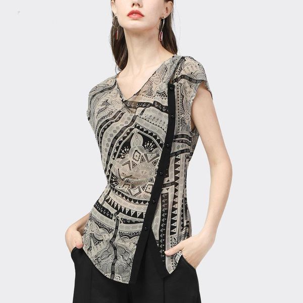 women's blouses & shirts fashion irregular geometric patterns print chiffon shirt women short sleeve v-neck summer plus size s-4xl casu, White
women's blouses & shirts fashion irregular geometric patterns print chiffon shirt women short sleeve v-neck summer plus size s-4xl casu, White