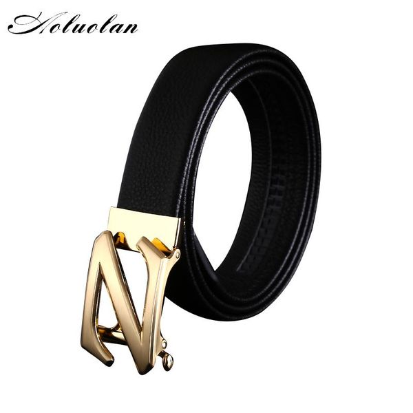 belts aoluolan fashion z automatic buckle for men simple ratchet leather belt jeans 3.5cm luxury male genuine, Black;brown
belts aoluolan fashion z automatic buckle for men simple ratchet leather belt jeans 3.5cm luxury male genuine, Black;brown