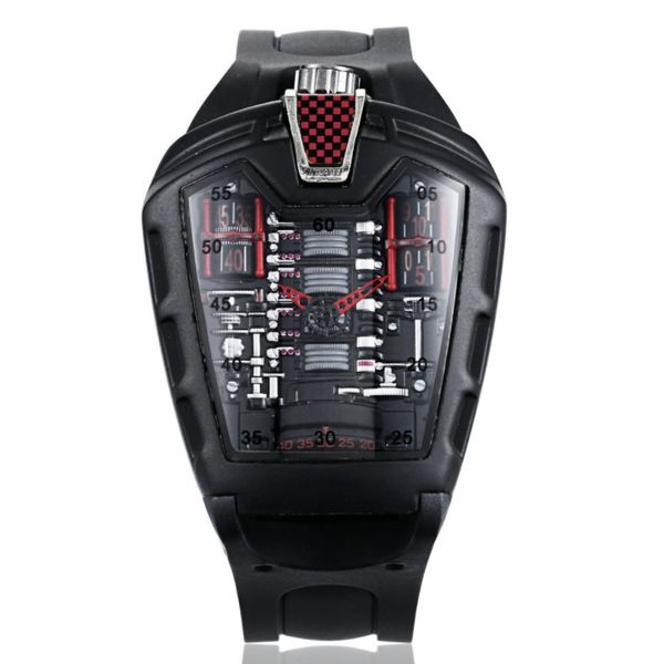 poison roadster concept racing mechanical style six cylinder engine cabin creative watch, Slivery;brown
poison roadster concept racing mechanical style six cylinder engine cabin creative watch, Slivery;brown