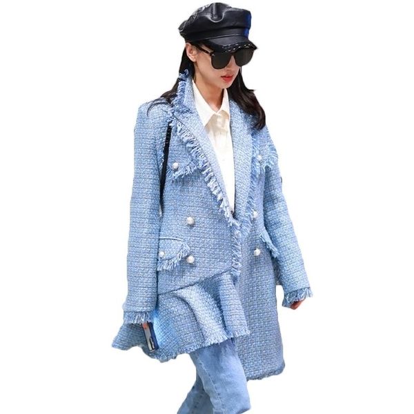 women's wool & blends 2021 fashion woolen coat women autumn winter with irregular jackets mid-length coats female overcoats 87a, Black
women's wool & blends 2021 fashion woolen coat women autumn winter with irregular jackets mid-length coats female overcoats 87a, Black