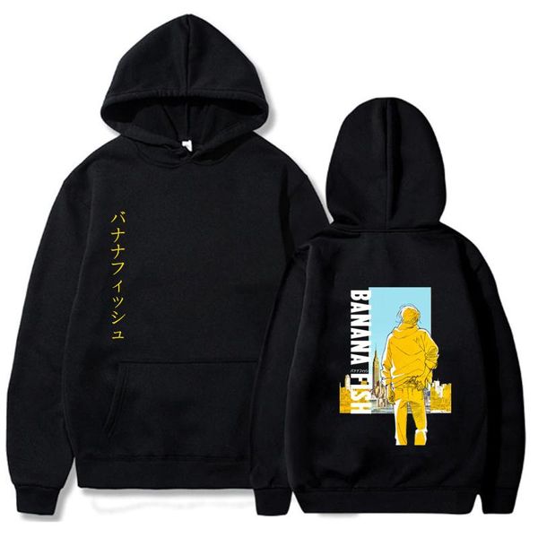 men's hoodies & sweatshirts cartoon banana fish hoodie oversize fashion spring autumn men women pullovers hoody casual sportswear, Black
men's hoodies & sweatshirts cartoon banana fish hoodie oversize fashion spring autumn men women pullovers hoody casual sportswear, Black