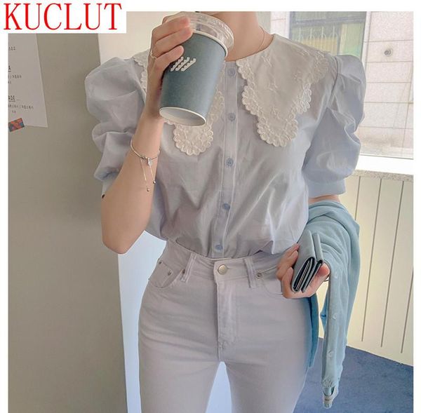 women's blouses & shirts korean chic french minority spring and summer dress, foreign style, thin versatile embroidered big lapel, bub, White
women's blouses & shirts korean chic french minority spring and summer dress, foreign style, thin versatile embroidered big lapel, bub, White