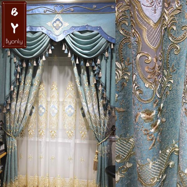 curtain & drapes 2021 luxury european blue-green hollow chenille embroidery curtains for villa bedroom living room blackout custom
curtain & drapes 2021 luxury european blue-green hollow chenille embroidery curtains for villa bedroom living room blackout custom