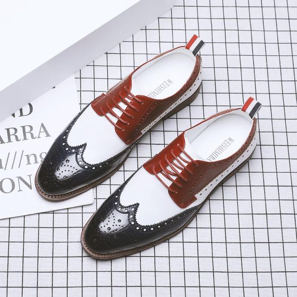 dress shoes business oxford leather brogue designer men breathable formal male office wedding footwear mocassin homme, Black
dress shoes business oxford leather brogue designer men breathable formal male office wedding footwear mocassin homme, Black