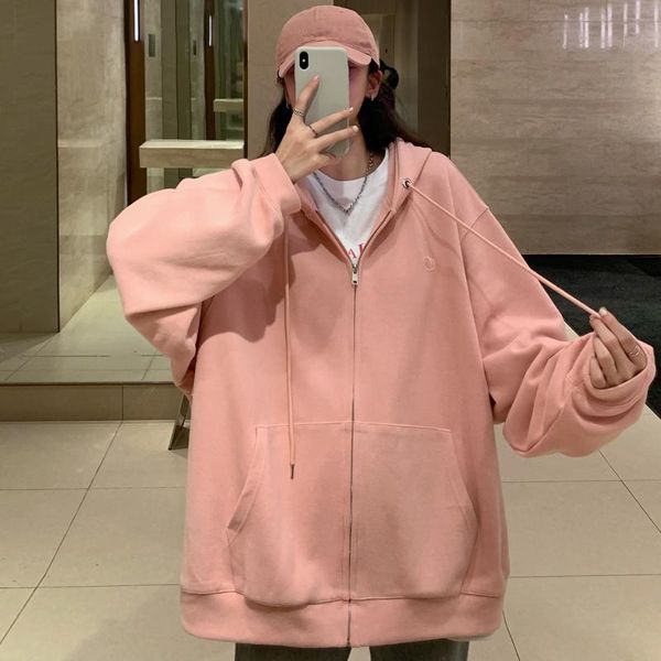 women's hoodies & sweatshirts women loose hooded sweatshirt zip up baseball uniform jacket spring autumn thin outwear korean style casu, Black
women's hoodies & sweatshirts women loose hooded sweatshirt zip up baseball uniform jacket spring autumn thin outwear korean style casu, Black