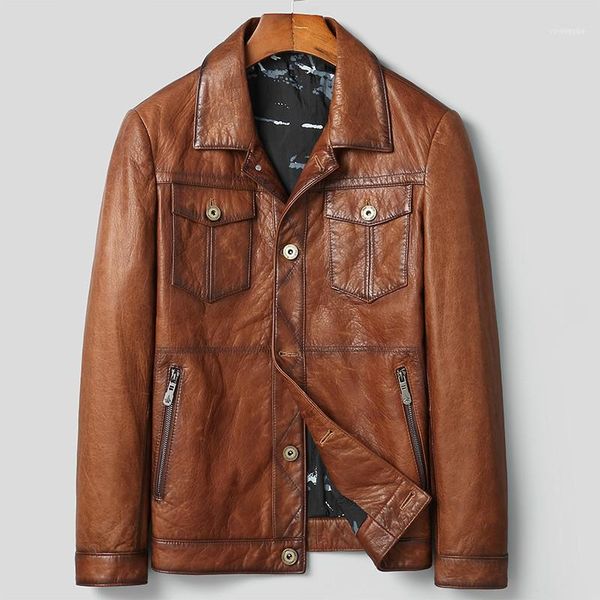 fashion genuine leather jacket men 100% sheepskin coat motorcycle mens jackets and coats 2021 chaquetas hombre pph32691, Black
fashion genuine leather jacket men 100% sheepskin coat motorcycle mens jackets and coats 2021 chaquetas hombre pph32691, Black