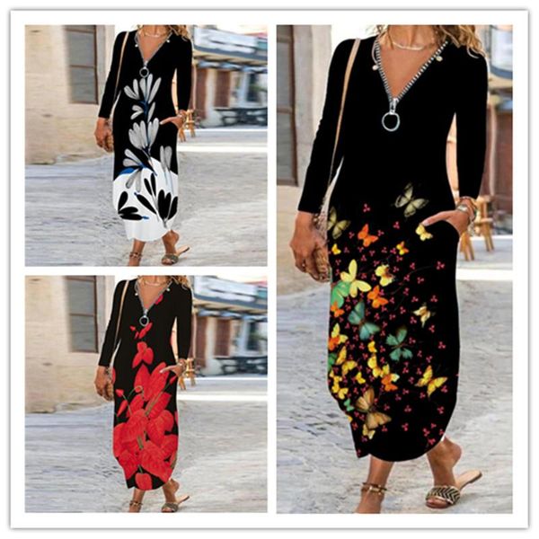 casual dresses elegant lady long dress autumn vintage robe 3d butterfly print women sleeve irregular loose maxi vestido, Black;gray
casual dresses elegant lady long dress autumn vintage robe 3d butterfly print women sleeve irregular loose maxi vestido, Black;gray