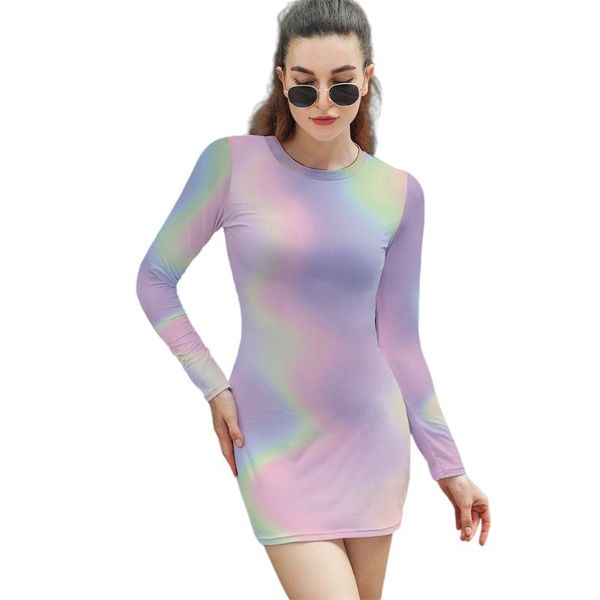 casual dresses fashion ladies dress long-sleeved slim gradient colorful spring and autumn short skirt, Black;gray
casual dresses fashion ladies dress long-sleeved slim gradient colorful spring and autumn short skirt, Black;gray