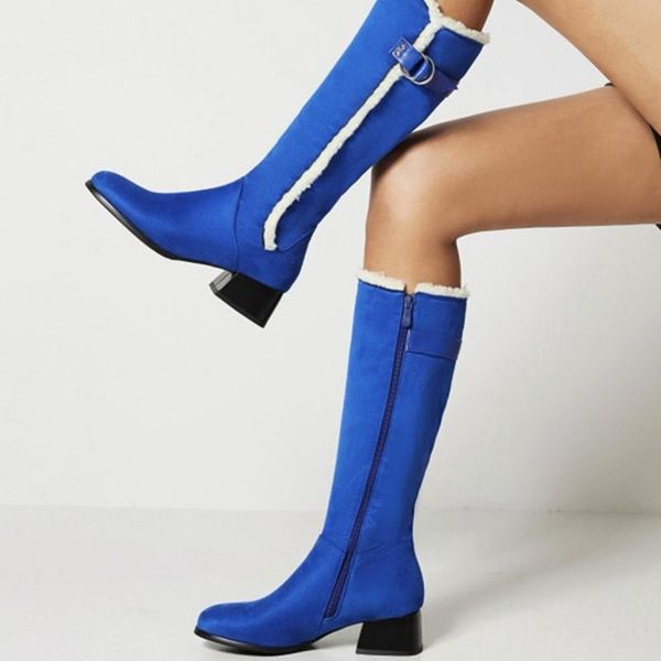 boots large size 34-43 knee high women flock shoes woman fashion heels winter party lamb wool stitching bottine mujer, Black
boots large size 34-43 knee high women flock shoes woman fashion heels winter party lamb wool stitching bottine mujer, Black