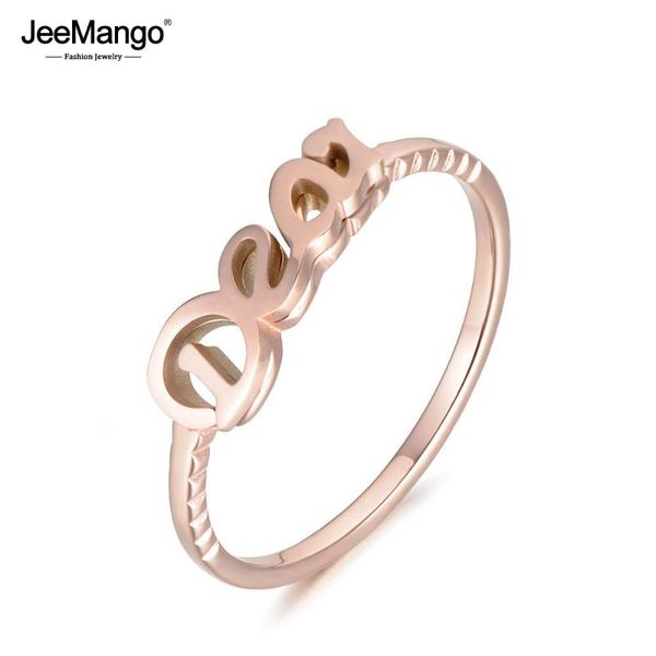 JeeMango Romantic Rose Gold Color DEAR Letter Engagement Rings Jewelry Stainless Steel Wedding For Women Anneau JR18028, Slivery;golden
JeeMango Romantic Rose Gold Color DEAR Letter Engagement Rings Jewelry Stainless Steel Wedding For Women Anneau JR18028, Slivery;golden
