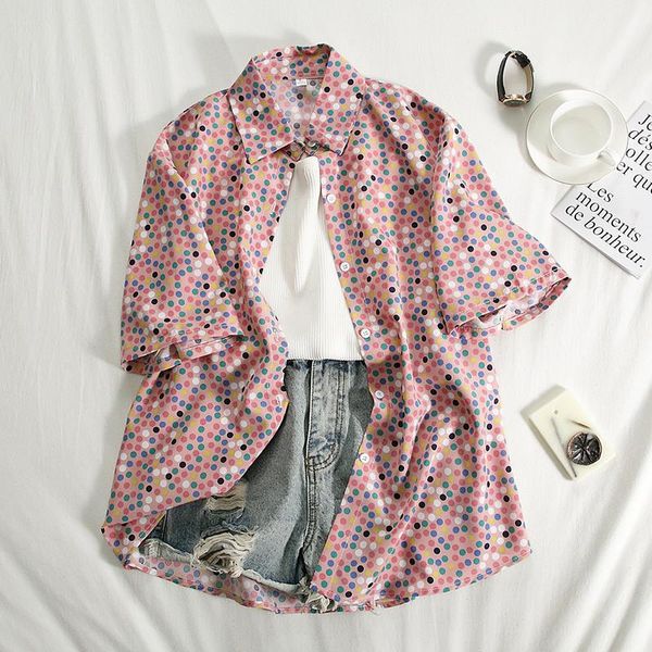 summer women fashion vintage polka dot print shirts 2021 arrival casual loose blouses chiffon shirt female women's &, White
summer women fashion vintage polka dot print shirts 2021 arrival casual loose blouses chiffon shirt female women's &, White
