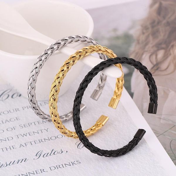 bangle 20pcs/lot 6.5mm thickness vintage classic stainless steel cuff twist bangles for diy making women's men's girls fashion jew, Black
bangle 20pcs/lot 6.5mm thickness vintage classic stainless steel cuff twist bangles for diy making women's men's girls fashion jew, Black