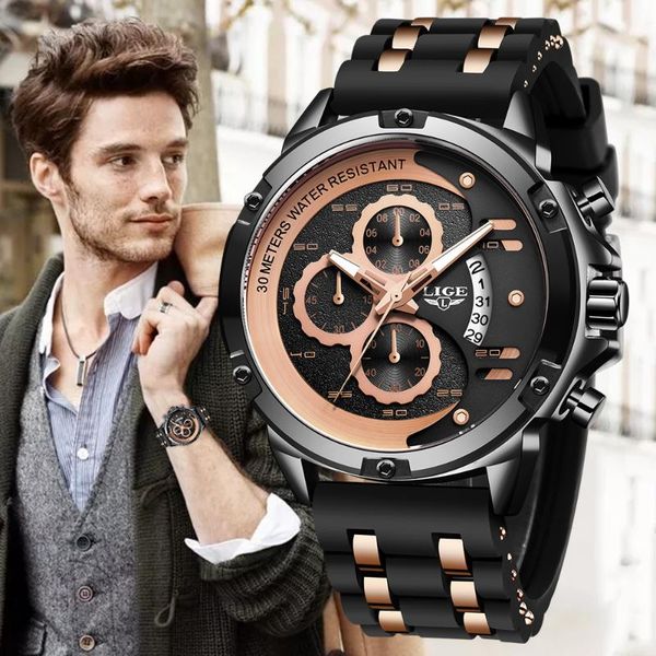 wristwatches 2021 warterproof watch sports silicone mens watches lige clock male business quartz men relogio masculino, Slivery;brown
wristwatches 2021 warterproof watch sports silicone mens watches lige clock male business quartz men relogio masculino, Slivery;brown