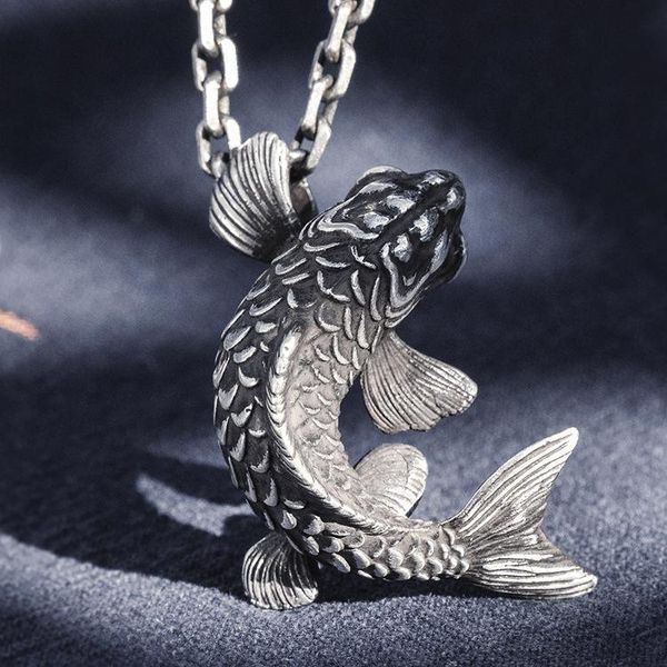 solid sterling silver thai mens women lucky fish handmade high details pendant charm chain necklace a4546 chains
solid sterling silver thai mens women lucky fish handmade high details pendant charm chain necklace a4546 chains