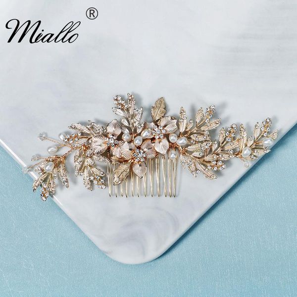 hair clips & barrettes miallo leaf combs bridal wedding accessories for women rhinestone gold bride headpiece party jewelry gift, Golden;silver
hair clips & barrettes miallo leaf combs bridal wedding accessories for women rhinestone gold bride headpiece party jewelry gift, Golden;silver