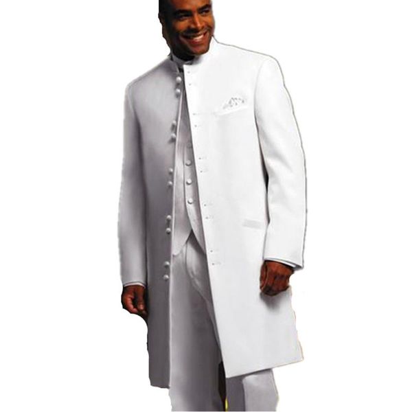 white long coat formal groom tuxedos groomsman blazer men wedding suits 3 piece (jacket+pants+vest ) men's & blazers, White;black
white long coat formal groom tuxedos groomsman blazer men wedding suits 3 piece (jacket+pants+vest ) men's & blazers, White;black