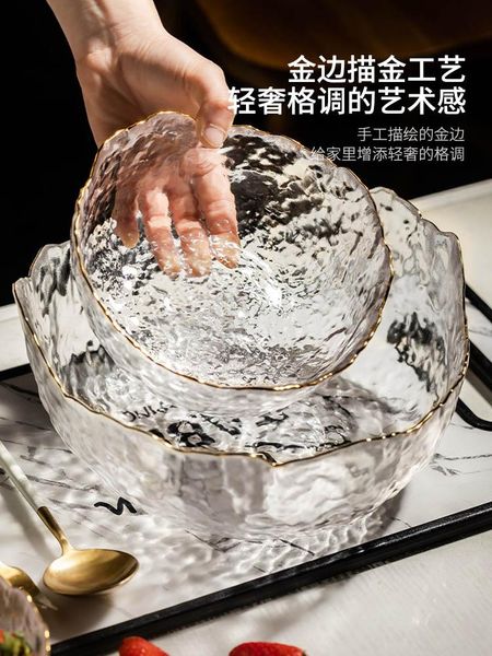bowls korean ins style clear glass bowl home internet celebrity tableware set fruit salad plate gold-edged
bowls korean ins style clear glass bowl home internet celebrity tableware set fruit salad plate gold-edged