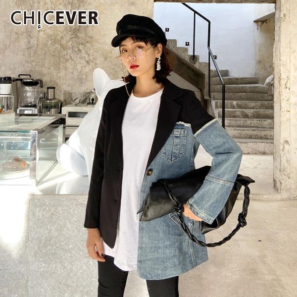 patchwork blazer for women notched collar long sleeve hit color asymmetric hem casual coats female 2021 spring tide women's suits & bla, White;black
patchwork blazer for women notched collar long sleeve hit color asymmetric hem casual coats female 2021 spring tide women's suits & bla, White;black