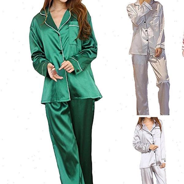 girl silk satin pajamas set women tracksuits pyjama sleepwear nightwear loungewear homewear solid color comfortable soft high quality, Gray
girl silk satin pajamas set women tracksuits pyjama sleepwear nightwear loungewear homewear solid color comfortable soft high quality, Gray