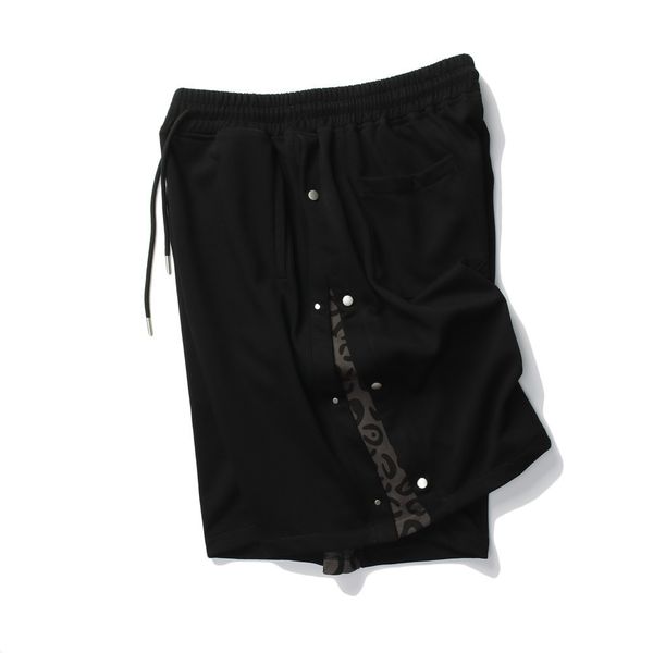 fashionable shorts brand leopard print casual men's street trend side breasted loose straight pants, White;black
fashionable shorts brand leopard print casual men's street trend side breasted loose straight pants, White;black