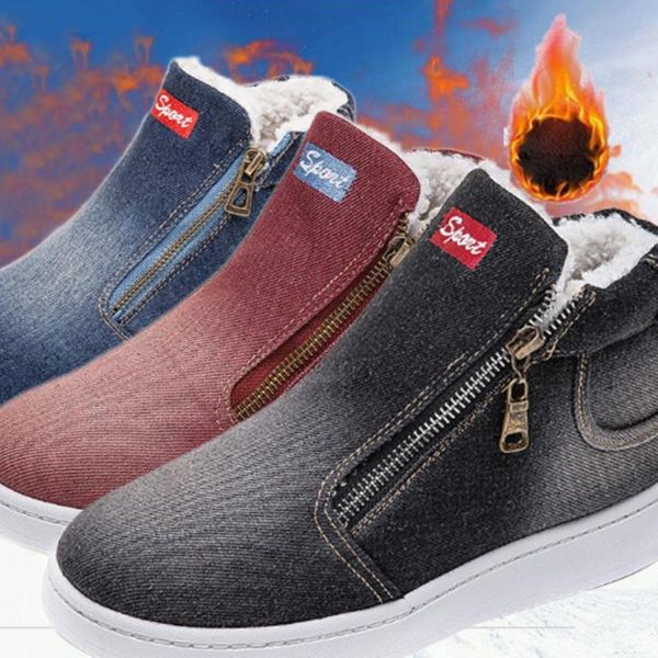 boots autumn winter women's shoes fleece push warm snow denim jeans boot classic high flat casual zapatos de mujer, Black
boots autumn winter women's shoes fleece push warm snow denim jeans boot classic high flat casual zapatos de mujer, Black