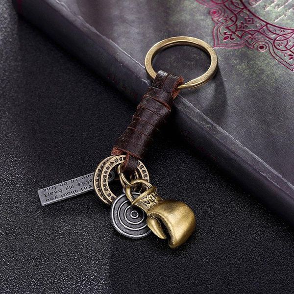 keychains classic vintage ancient bronze boxing gloves pendant key rings men braided cowhide keychain gift for friends, Silver
keychains classic vintage ancient bronze boxing gloves pendant key rings men braided cowhide keychain gift for friends, Silver