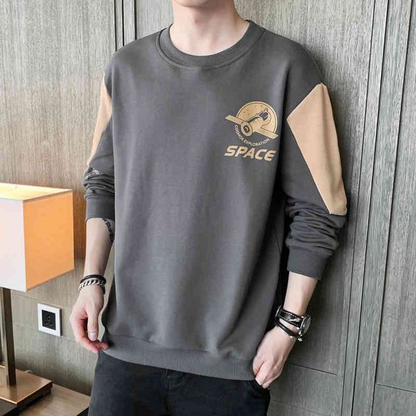 round neck sweater men's spring and autumn style ins 2021 new boys' autumn coat long sve t-shirt, White;black
round neck sweater men's spring and autumn style ins 2021 new boys' autumn coat long sve t-shirt, White;black