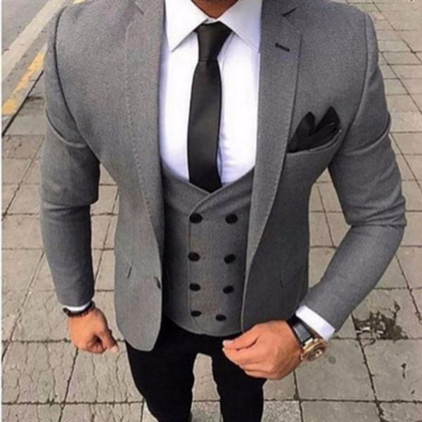 fashion grey men suit for wedding classical tuxedo slim fit three piece groom suits custom made party men's & blazers, White;black
fashion grey men suit for wedding classical tuxedo slim fit three piece groom suits custom made party men's & blazers, White;black