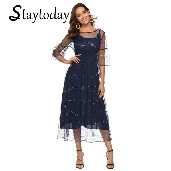 casual dresses women dress chiffon sequins mid calf transparent mesh sleeves 2 pieces summer plus size fashion, Black;gray
casual dresses women dress chiffon sequins mid calf transparent mesh sleeves 2 pieces summer plus size fashion, Black;gray