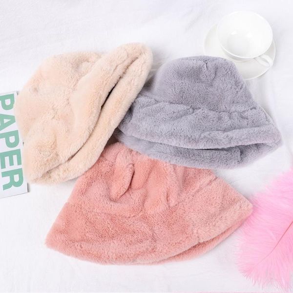 wide brim hats girl fashion winter bucket hat faux fur soft thickened cap warm solid fishing outdoor vacation women apparel accessories, Blue;gray
wide brim hats girl fashion winter bucket hat faux fur soft thickened cap warm solid fishing outdoor vacation women apparel accessories, Blue;gray