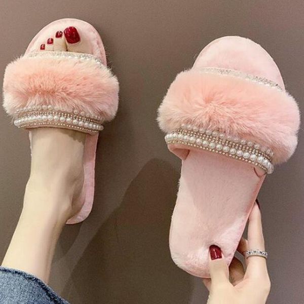 fashion pearl plush slippers women's autumn and winter home shoes indoor comfortable warm women cotton xx621, Black
fashion pearl plush slippers women's autumn and winter home shoes indoor comfortable warm women cotton xx621, Black