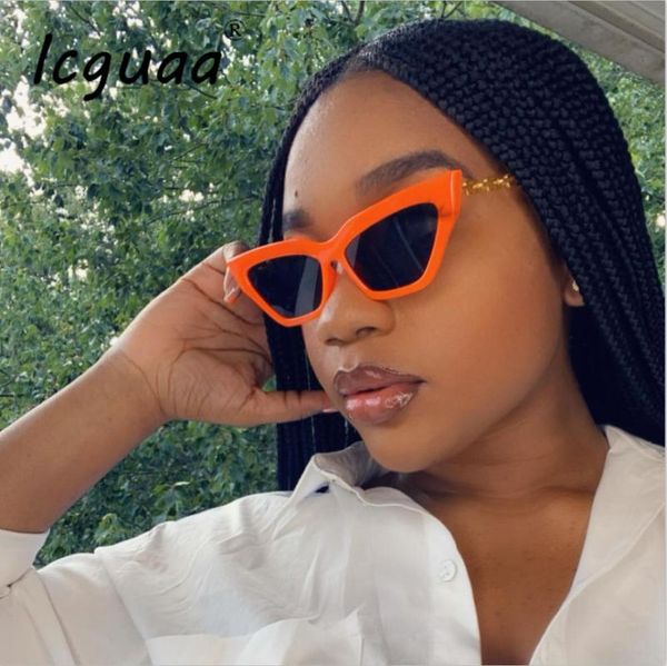 sunglasses fashion cat eye irregular small brand designer glasses chain frames for female gafas oculos, White;black
sunglasses fashion cat eye irregular small brand designer glasses chain frames for female gafas oculos, White;black